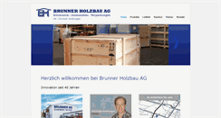 Desktop Screenshot of brunner-holzbau.ch