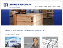 Tablet Screenshot of brunner-holzbau.ch